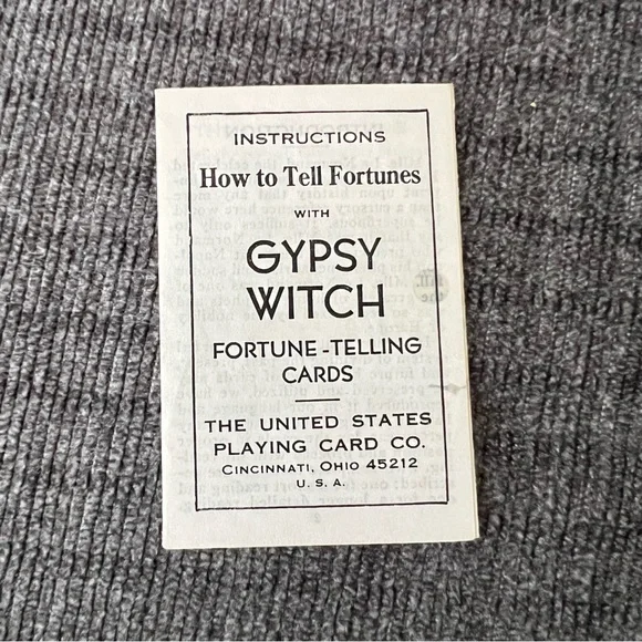 🔮Vintage Gypsy Witch Fortune Telling Cards w Instructions Card Deck - Picture 6 of 8